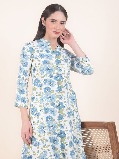 Kurti for Women l Breathable & Soft with Color Fastness Regular Fit Printed Pattern