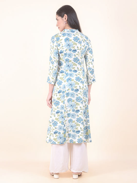 Kurti for Women l Breathable & Soft with Color Fastness Regular Fit Printed Pattern