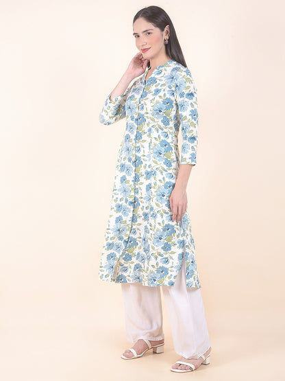 Kurti for Women l Breathable & Soft with Color Fastness Regular Fit Printed Pattern