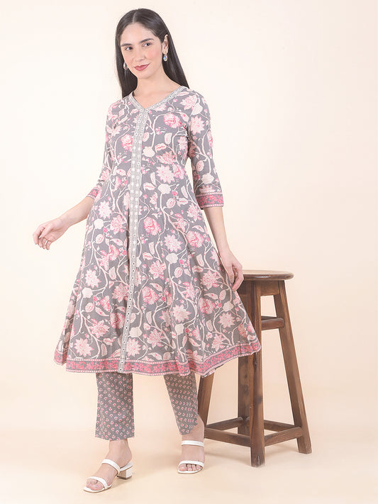 Plazzo for Women l Breathable & Soft with Color Fastness Regular Fit Cotton Fabric Printed Pattern