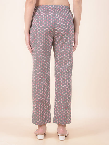 Plazzo for Women l Breathable & Soft with Color Fastness Regular Fit Cotton Fabric Printed Pattern