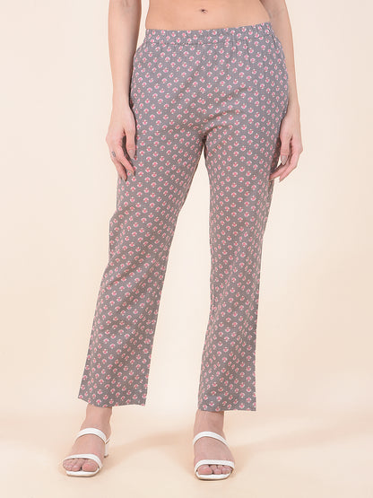 Plazzo for Women l Breathable & Soft with Color Fastness Regular Fit Cotton Fabric Printed Pattern