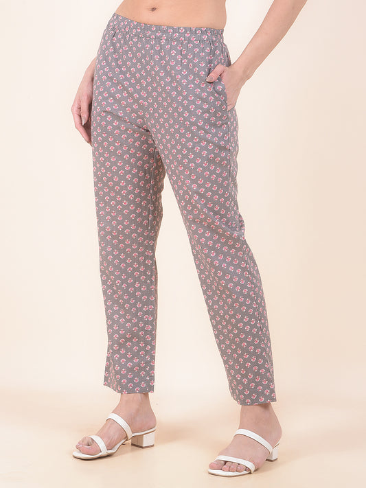 Plazzo for Women l Breathable & Soft with Color Fastness Regular Fit Cotton Fabric Printed Pattern