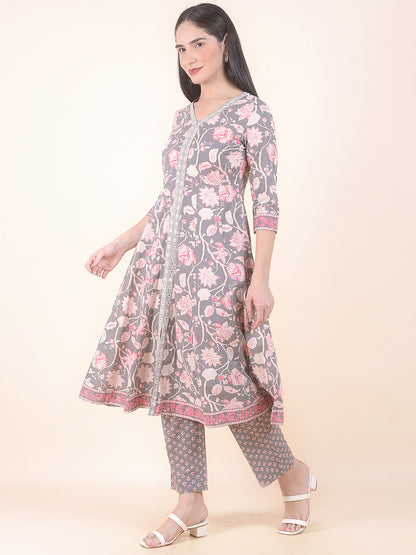 Plazzo for Women l Breathable & Soft with Color Fastness Regular Fit Cotton Fabric Printed Pattern