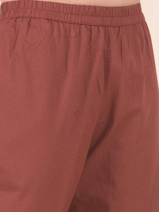 Plazzo for Women l Breathable & Soft with Color Fastness Regular Fit Cotton Fabric Solid Pattern