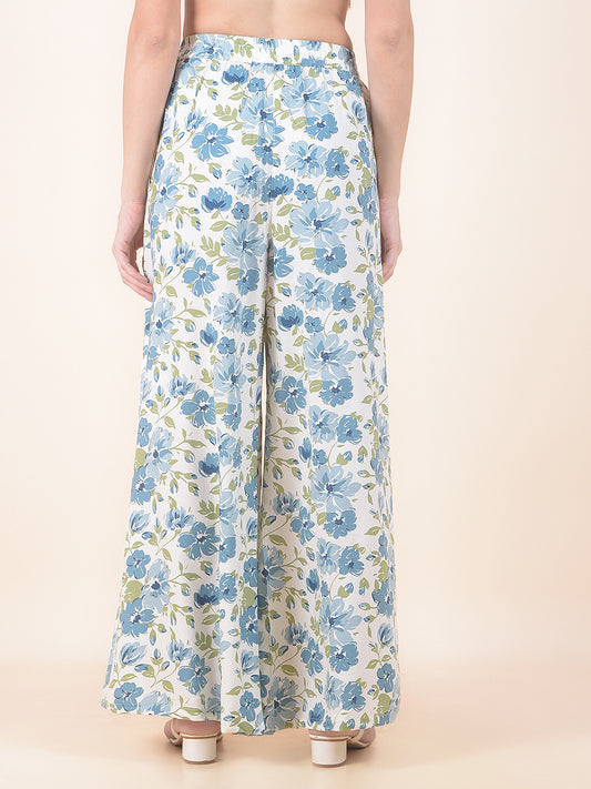 Plazzo for Women l Breathable & Soft with Color Fastness Regular Fit Rayon Fabric Printed Pattern