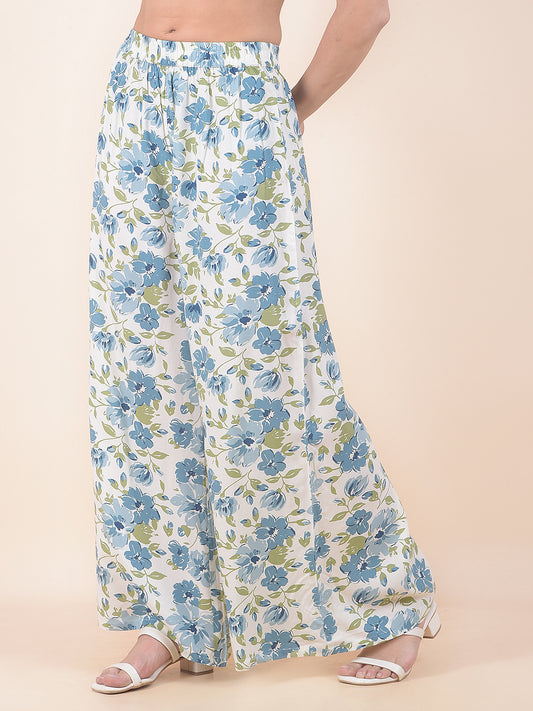 Plazzo for Women l Breathable & Soft with Color Fastness Regular Fit Rayon Fabric Printed Pattern
