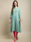 Cantabil Women Turquoise Blue Kurti (7121540087947)