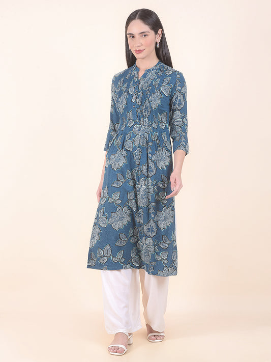 Kurti for Women l Breathable & Soft with Color Fastness Regular Fit Printed Pattern