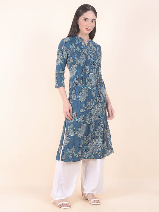 Kurti for Women l Breathable & Soft with Color Fastness Regular Fit Printed Pattern