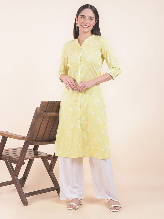 Kurti for Women l Breathable & Soft with Color Fastness Regular Fit Printed Pattern