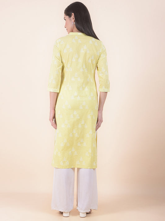 Kurti for Women l Breathable & Soft with Color Fastness Regular Fit Printed Pattern