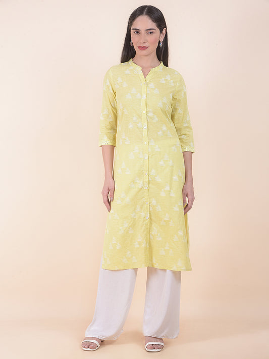 Kurti for Women l Breathable & Soft with Color Fastness Regular Fit Printed Pattern