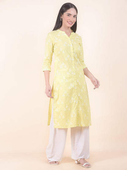 Kurti for Women l Breathable & Soft with Color Fastness Regular Fit Printed Pattern