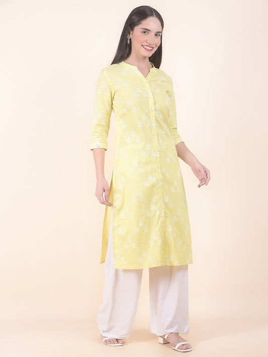 Kurti for Women l Breathable & Soft with Color Fastness Regular Fit Printed Pattern