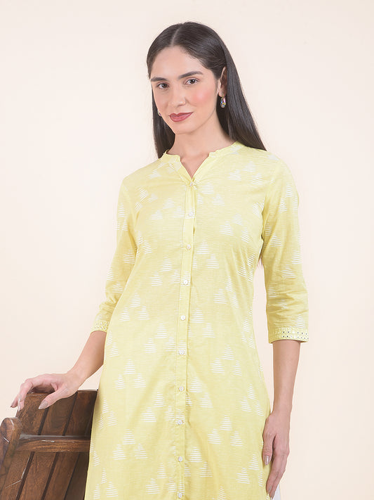 Kurti for Women l Breathable & Soft with Color Fastness Regular Fit Printed Pattern