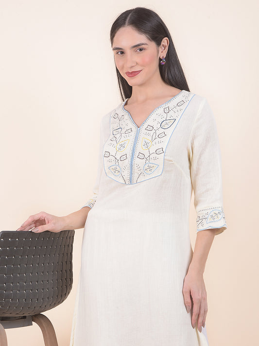 Kurti for Women l Breathable & Soft with Color Fastness Regular Fit Printed Pattern