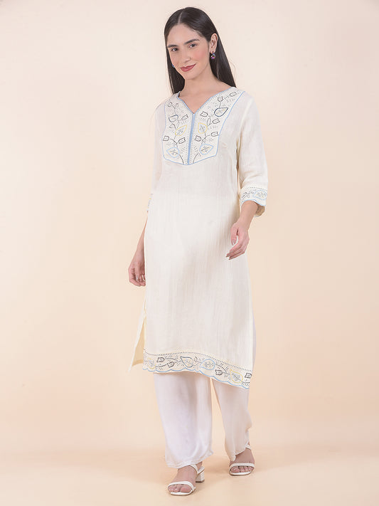 Kurti for Women l Breathable & Soft with Color Fastness Regular Fit Printed Pattern