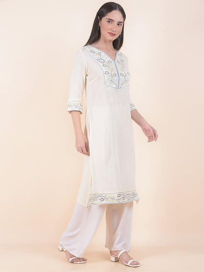 Kurti for Women l Breathable & Soft with Color Fastness Regular Fit Printed Pattern