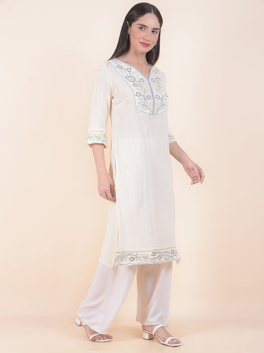 Kurti for Women l Breathable & Soft with Color Fastness Regular Fit Printed Pattern