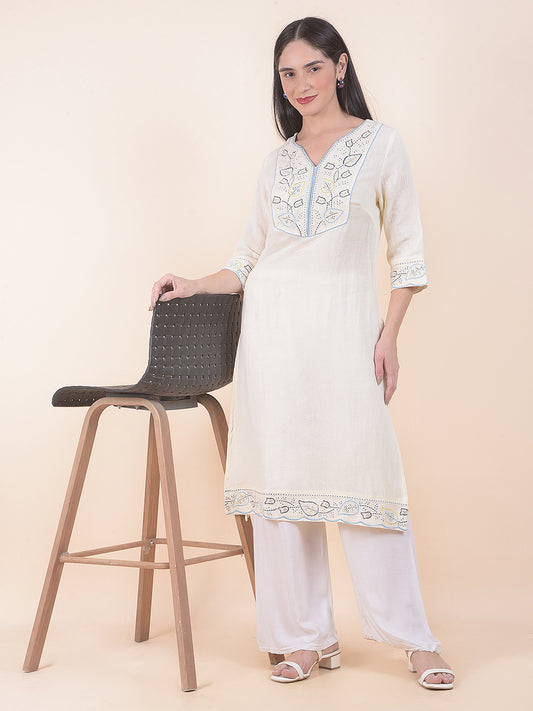 Kurti for Women l Breathable & Soft with Color Fastness Regular Fit Printed Pattern