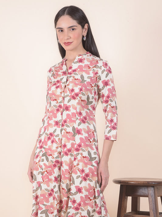 Kurti for Women l Breathable & Soft with Color Fastness Regular Fit Printed Pattern