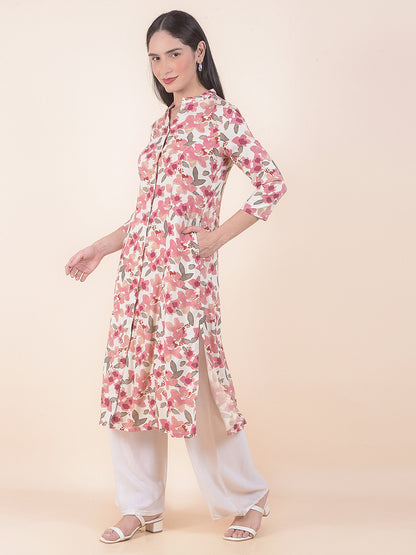 Kurti for Women l Breathable & Soft with Color Fastness Regular Fit Printed Pattern