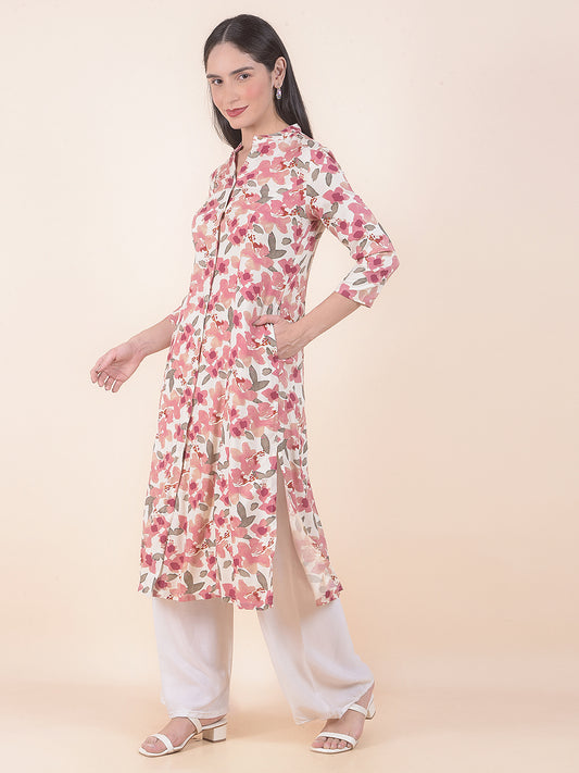 Kurti for Women l Breathable & Soft with Color Fastness Regular Fit Printed Pattern