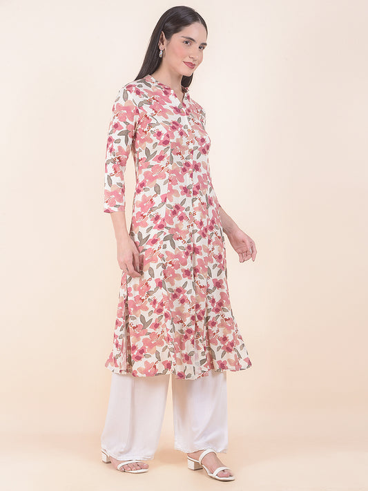 Kurti for Women l Breathable & Soft with Color Fastness Regular Fit Printed Pattern