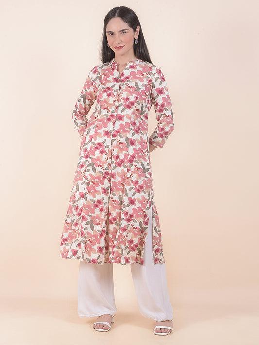 Kurti for Women l Breathable & Soft with Color Fastness Regular Fit Printed Pattern