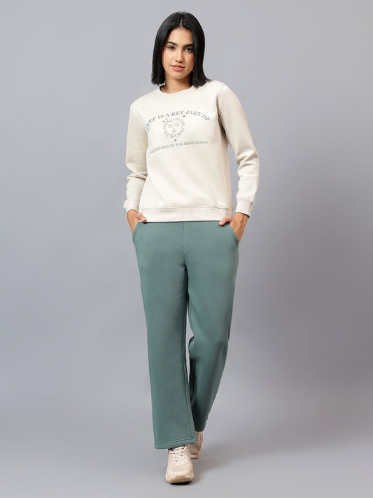 Women's Light Grey Printed Lounge Set