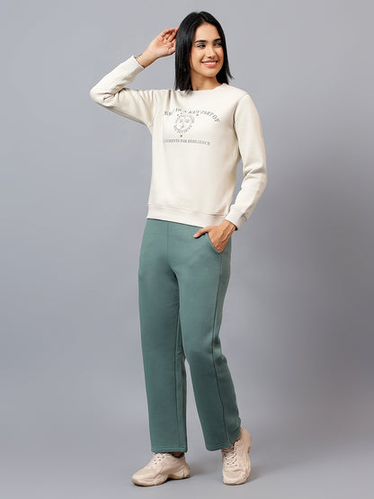 Women's Light Grey Printed Lounge Set