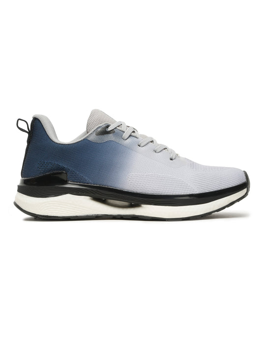 Men's Grey Color Blocked Running Shoes