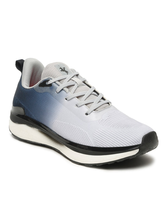 Men's Grey Color Blocked Running Shoes