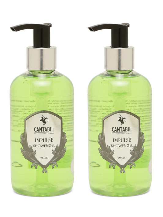 Unisex Impulse - Green Shower Gel - Pack of 2 ( 200 ml each )