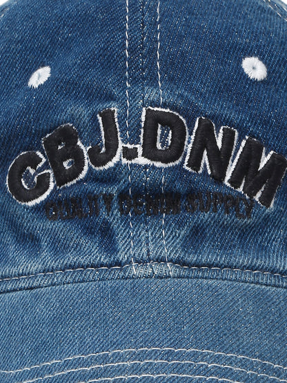 Unisex Denim Blue Medium Fade Fashion Single Side Cap