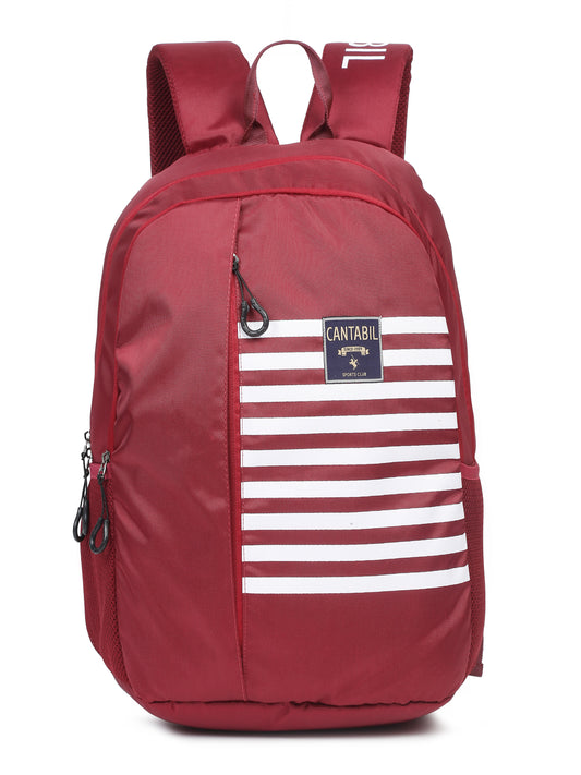 Unisex Maroon Casual Back Pack