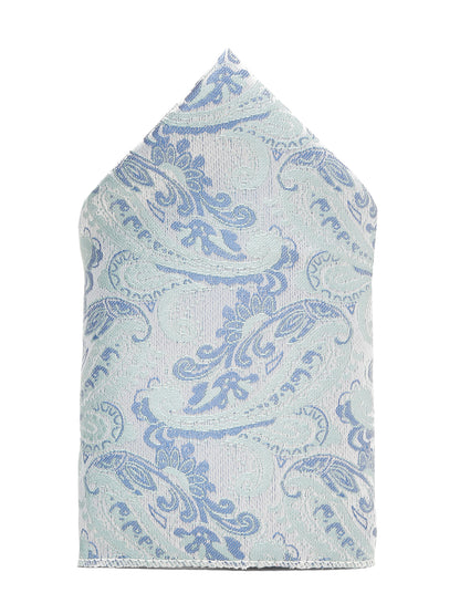 Men's Grey Fashion Paisley Pattern Tie Set