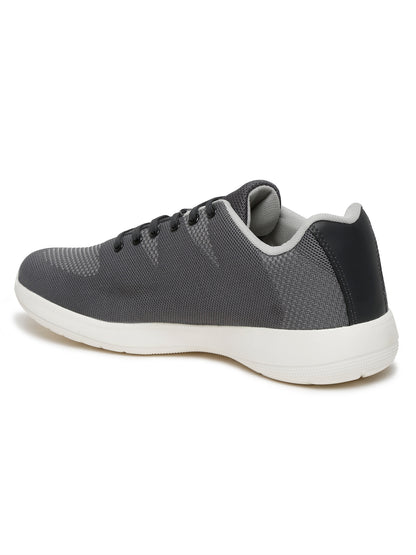 Men Lace-Up Grey Casual Shoes