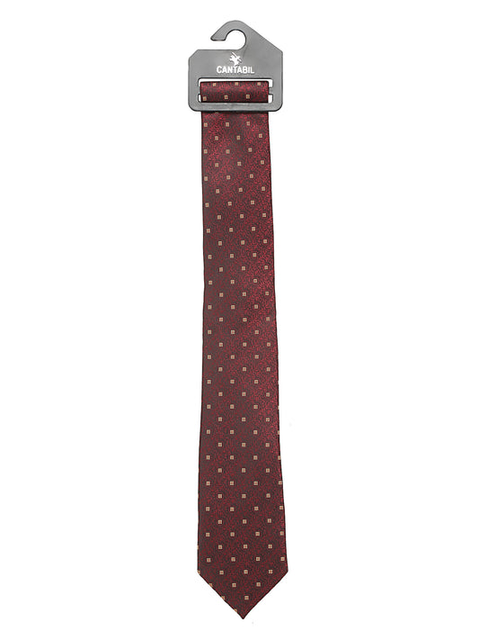 Men's Maroon Fashion Broad Tie