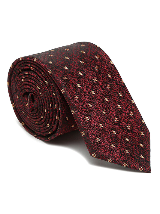 Men's Maroon Fashion Broad Tie