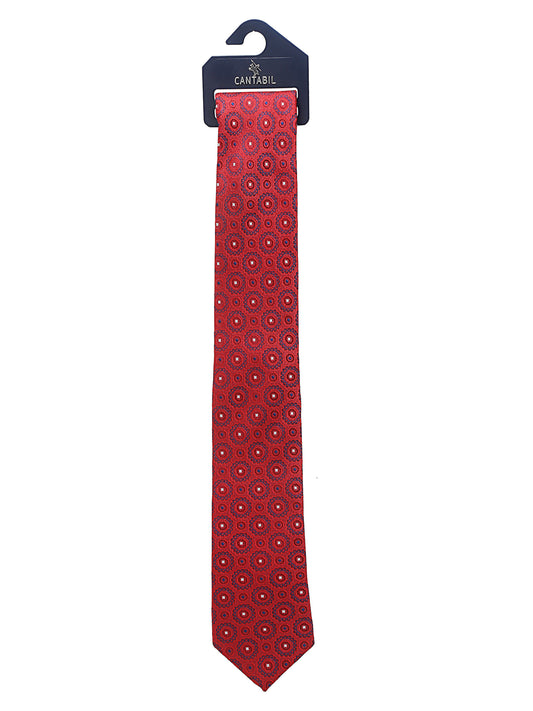 Men's Red Fashion Broad Tie
