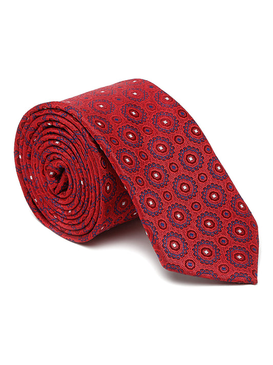 Men's Red Fashion Broad Tie