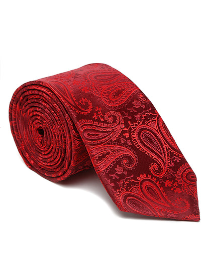 Men's Red Fashion Broad Tie