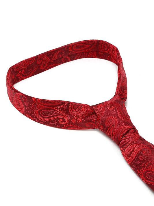 Men's Red Fashion Broad Tie