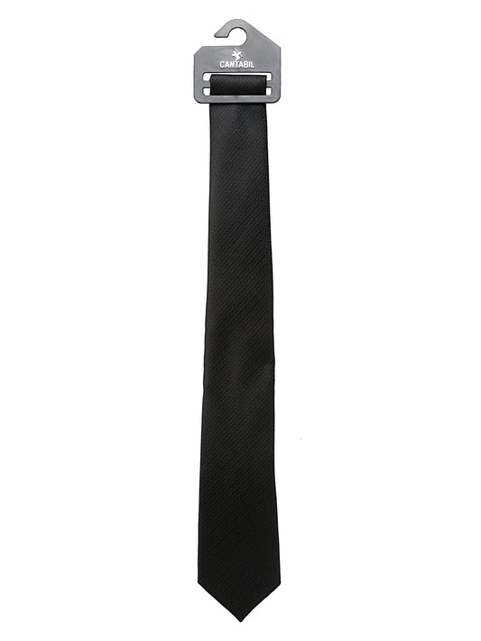 Men's Black Fashion Broad Tie