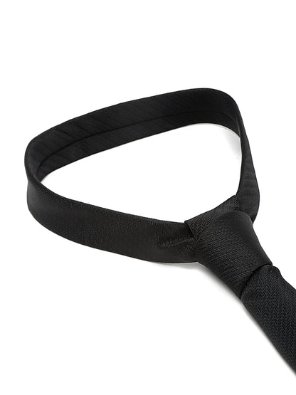 Men's Black Fashion Broad Tie