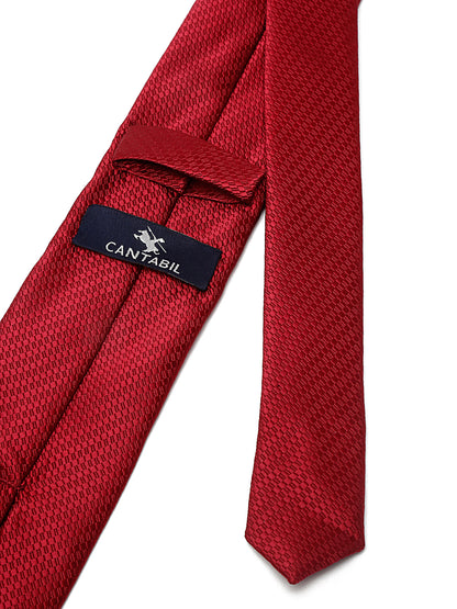 Men's Red Fashion Broad Tie