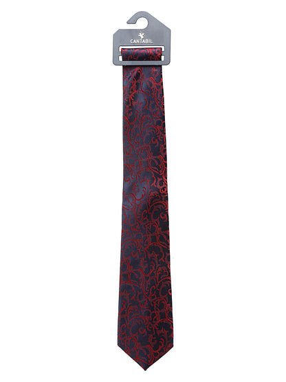 Men's Maroon Fashion Broad Tie