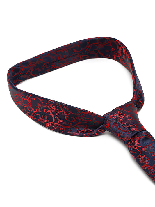 Men's Maroon Fashion Broad Tie